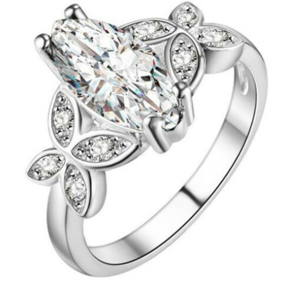 💎Gold-filled White CZ Gems Ring💎